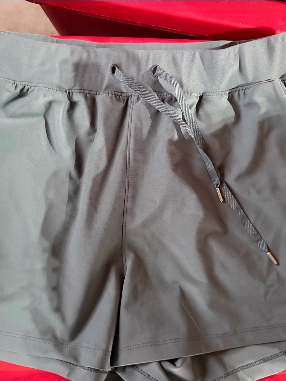 Old Navy Women's Gray Athletic Shorts with Drawstring